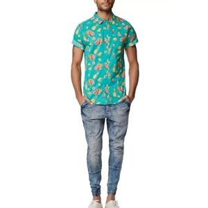 On the byas fruit salad button down size Small